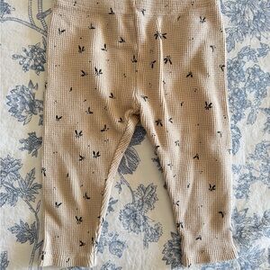 Zara Beige Patterned Leggings